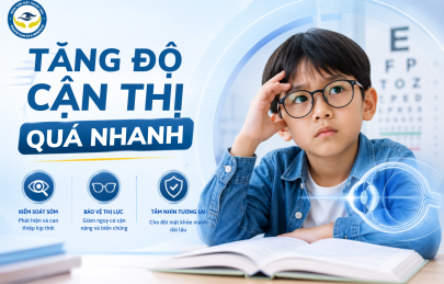 TÁC HẠI NGUY HIỂM CỦA VIỆC TĂNG ĐỘ CẬN THỊ QUÁ NHANH VÀ CÁCH KIỂM SOÁT Y KHOA